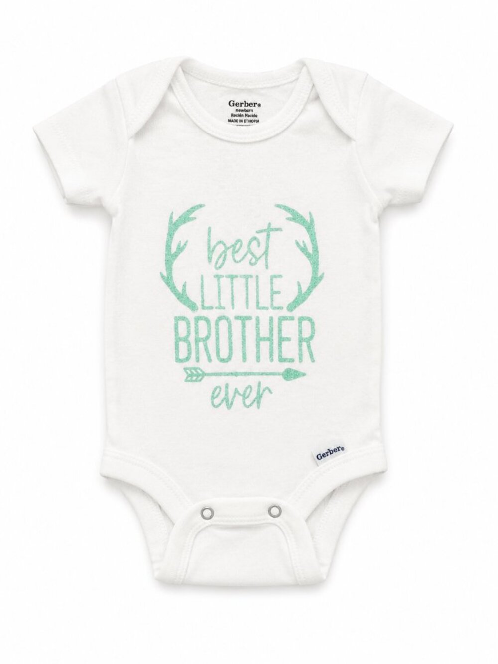 Gerber Best Little Brother Onesie | Newborn | Cute Baby Graphic Bodysuit